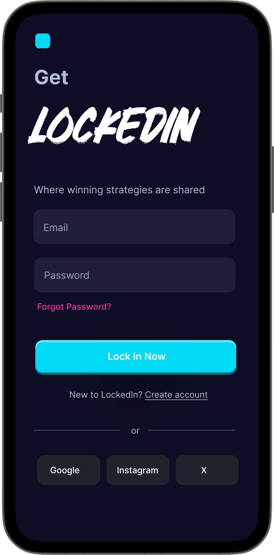 Login Screen